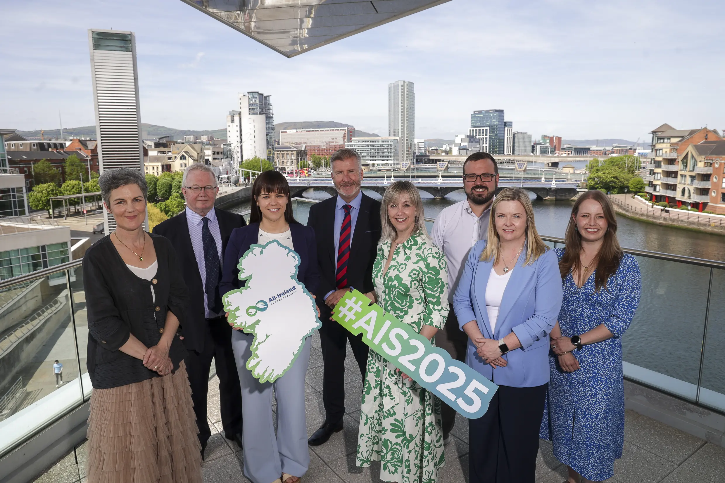 All-Ireland Sustainability Summit 2025 promotional material with gold partners