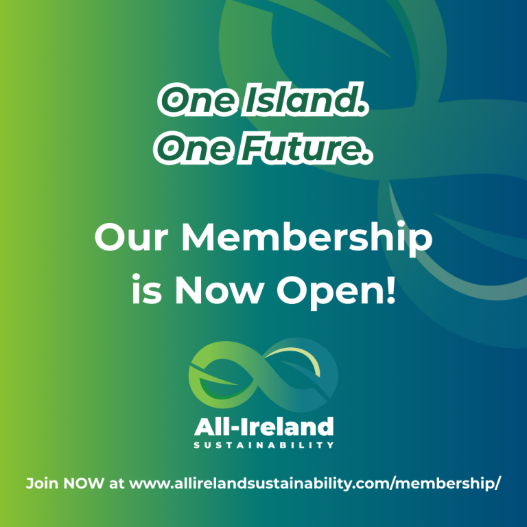 Our All-Ireland Sustainability Membership is now open!
