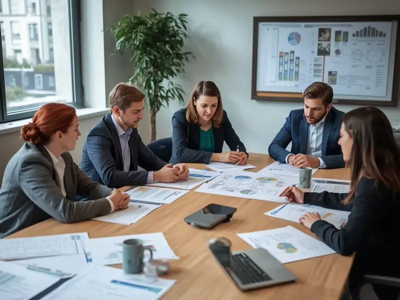 Team developing sustainability strategy using frameworks and templates in Ireland