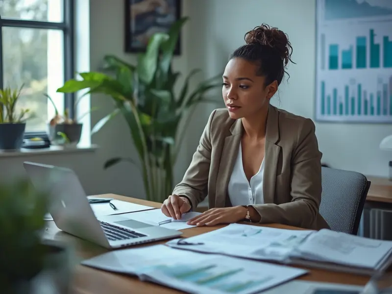 Professional developing authentic sustainability communications with evidence-based messaging