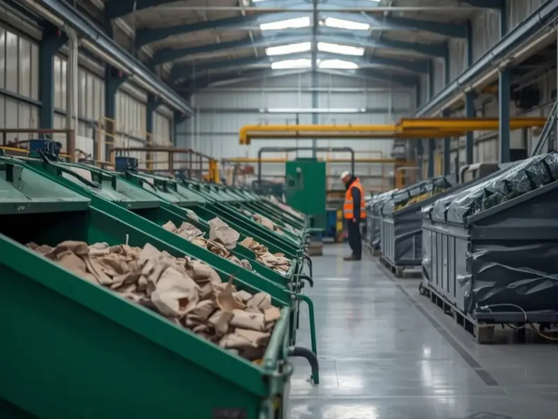 Contemporary recycling facility representing Ireland's circular economy transition