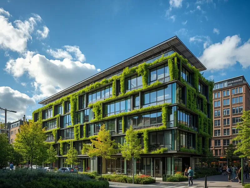 Contemporary sustainable architecture demonstrating Northern Ireland's green building innovation