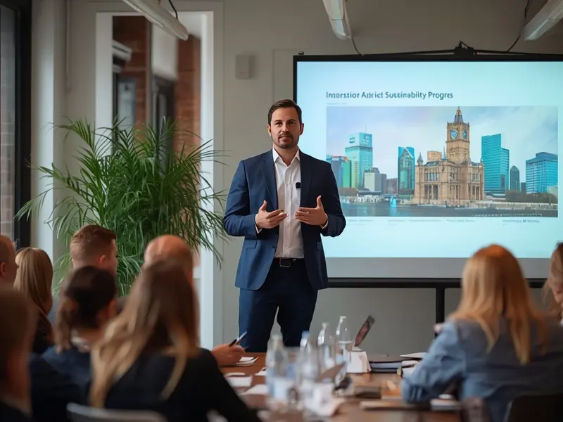 Professional navigating complex ESG compliance requirements and regulatory obligations