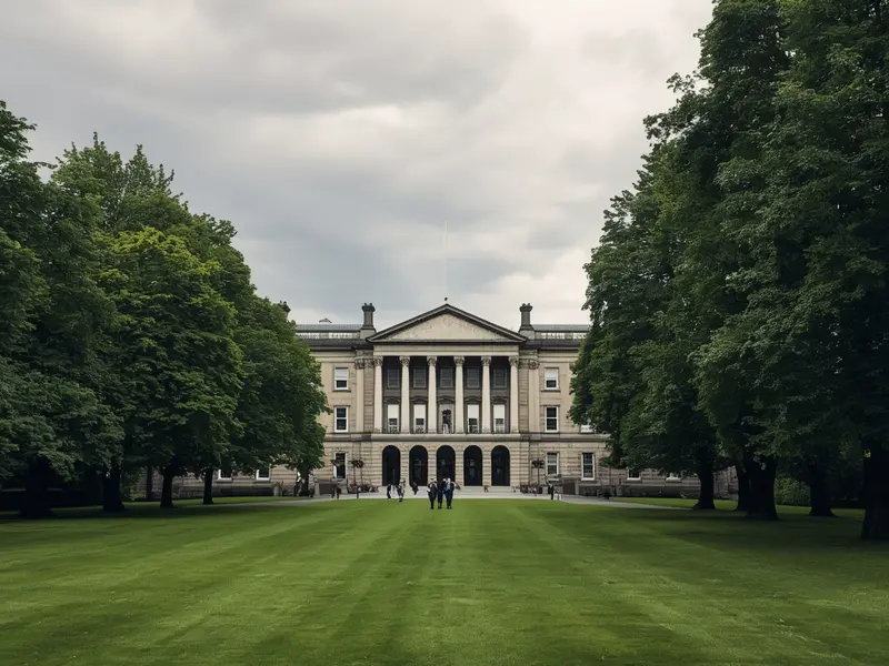 Stormont Parliament Buildings in Belfast where climate legislation is enacted