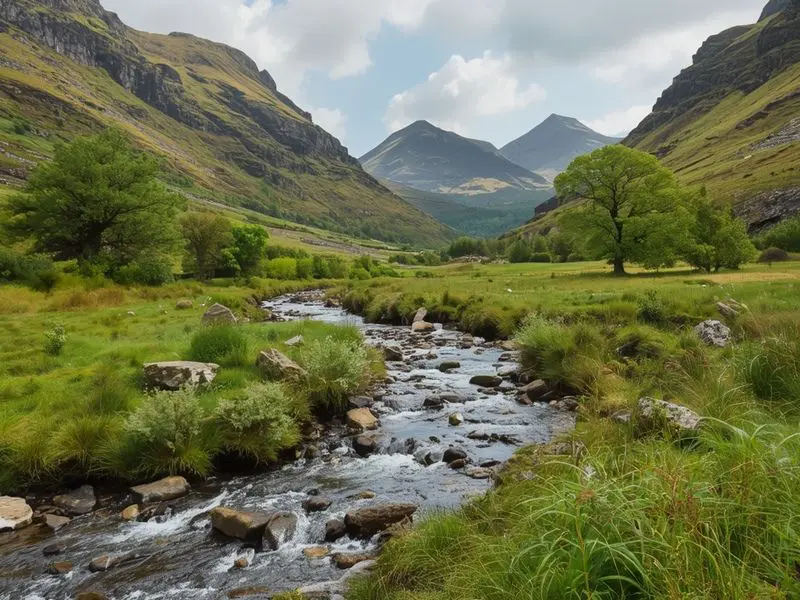 Pristine Irish natural landscape representing environmental goals and the future of sustainability efforts