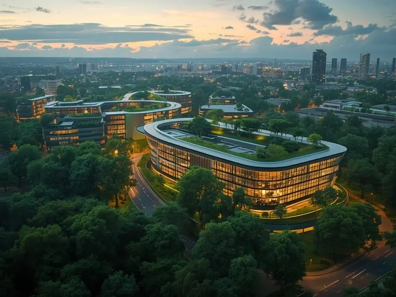 Modern sustainable Irish urban landscape representing future environmental regulations